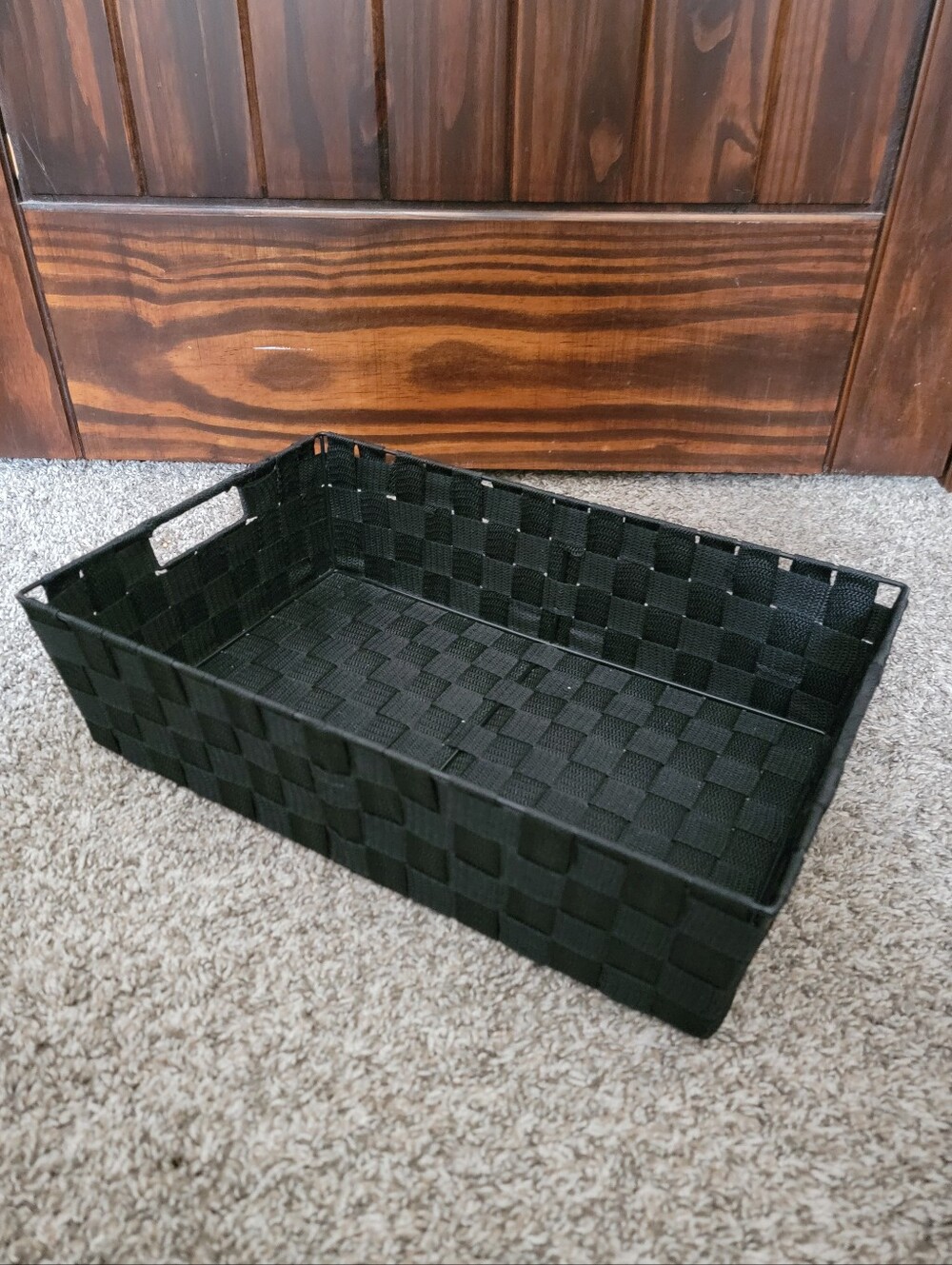 Black Woven Storage Basket - Home Accents
